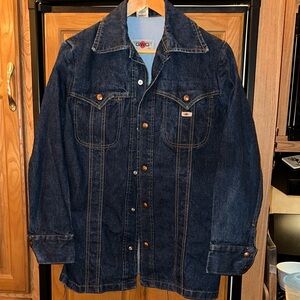 Women's Classic Denim Jacket - Dark Blue